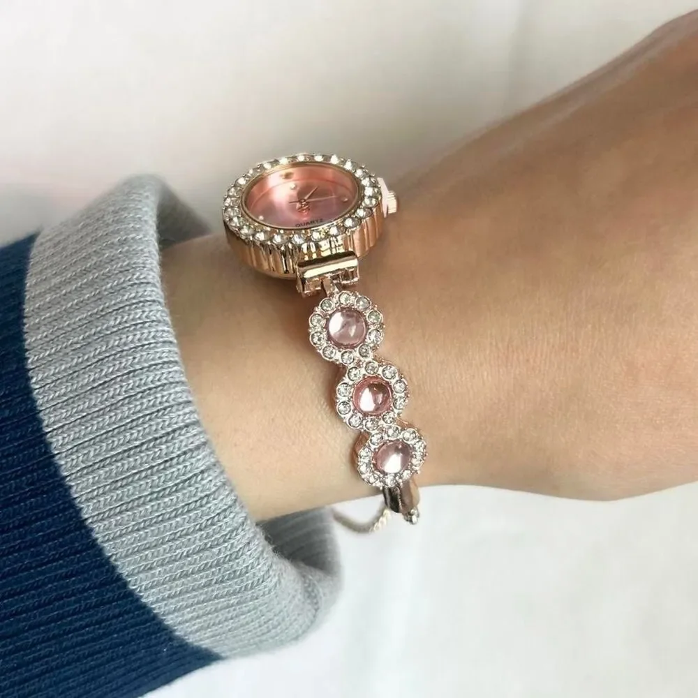 Vintage Inspired Luxury Pink Watch